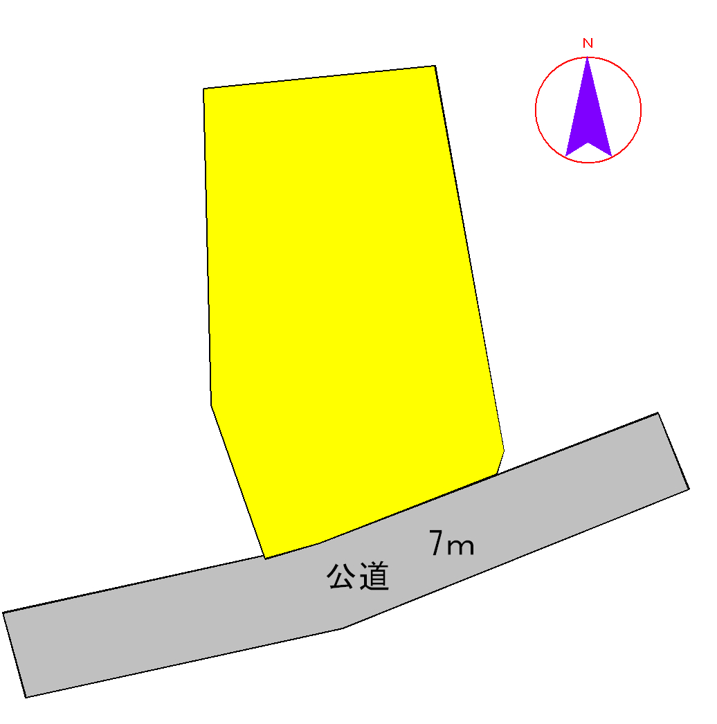 岩間第二小学校学区　土地面積:1320.51平米 ( 399.45坪 )　