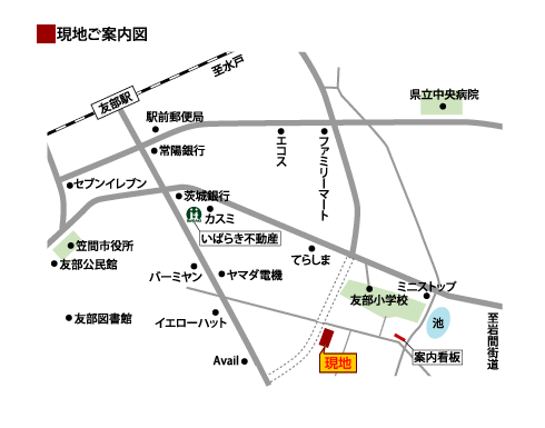 美原の杜　現地案内図