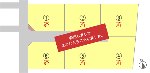 プレストンガーデン元吉田　区画図